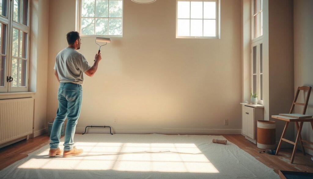 how to paint onto plaster