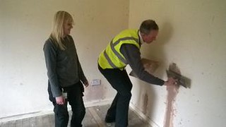 apprentice plasterer learning trade skills